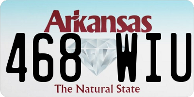 AR license plate 468WIU