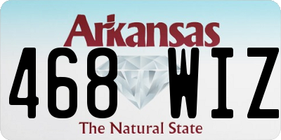 AR license plate 468WIZ