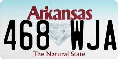 AR license plate 468WJA