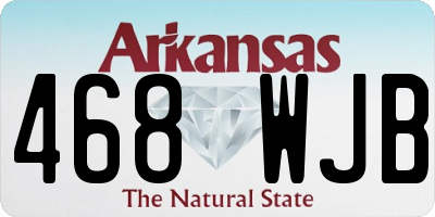 AR license plate 468WJB