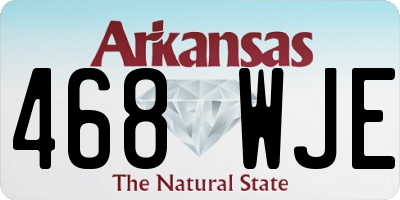 AR license plate 468WJE