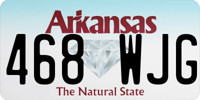 AR license plate 468WJG