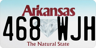 AR license plate 468WJH