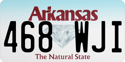 AR license plate 468WJI