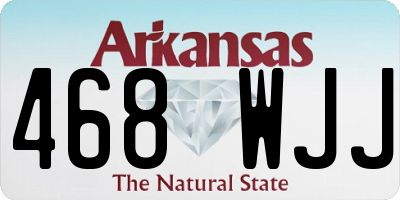 AR license plate 468WJJ