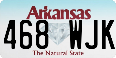 AR license plate 468WJK