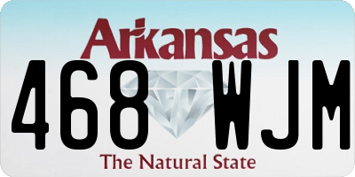 AR license plate 468WJM