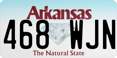 AR license plate 468WJN