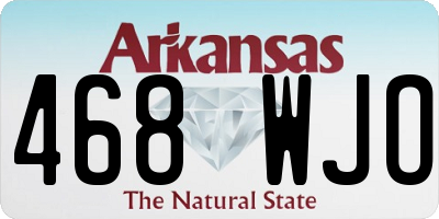 AR license plate 468WJO