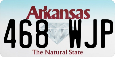 AR license plate 468WJP