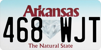AR license plate 468WJT