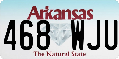 AR license plate 468WJU
