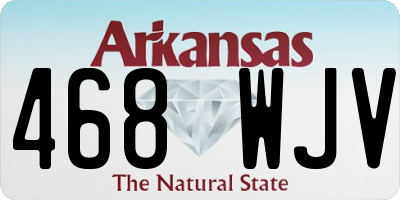 AR license plate 468WJV