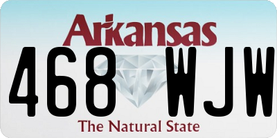 AR license plate 468WJW