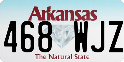 AR license plate 468WJZ
