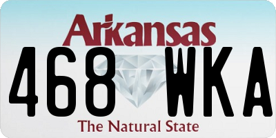 AR license plate 468WKA