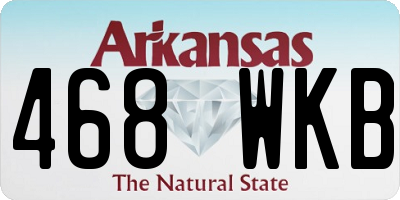 AR license plate 468WKB