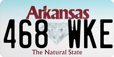 AR license plate 468WKE