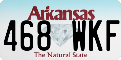 AR license plate 468WKF