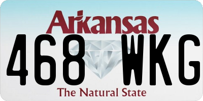 AR license plate 468WKG