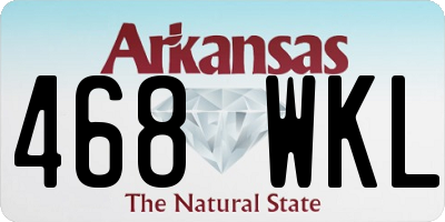 AR license plate 468WKL