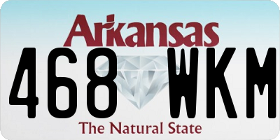 AR license plate 468WKM