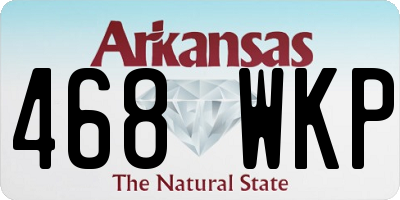 AR license plate 468WKP