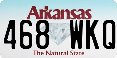 AR license plate 468WKQ