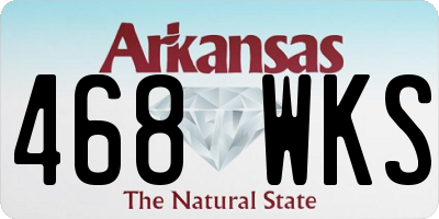 AR license plate 468WKS
