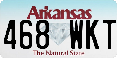 AR license plate 468WKT