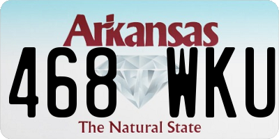 AR license plate 468WKU