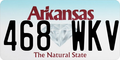 AR license plate 468WKV