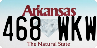AR license plate 468WKW
