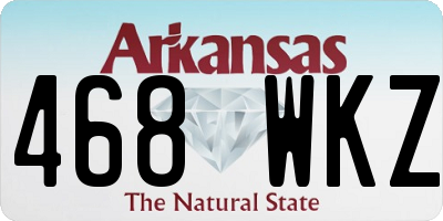 AR license plate 468WKZ
