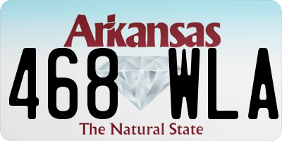 AR license plate 468WLA