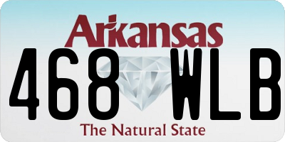 AR license plate 468WLB
