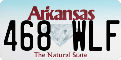 AR license plate 468WLF