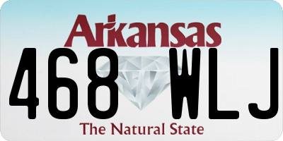 AR license plate 468WLJ