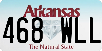 AR license plate 468WLL