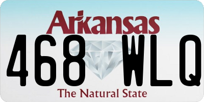 AR license plate 468WLQ
