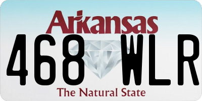 AR license plate 468WLR