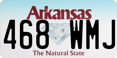 AR license plate 468WMJ