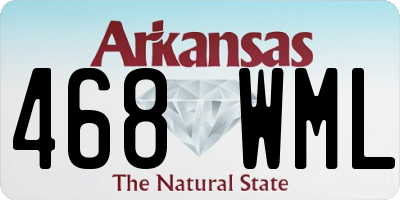 AR license plate 468WML