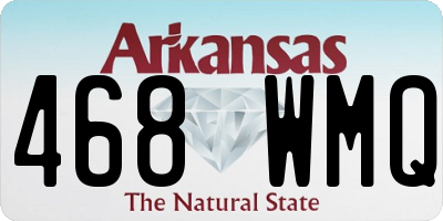 AR license plate 468WMQ