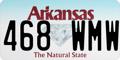 AR license plate 468WMW