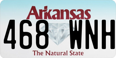 AR license plate 468WNH