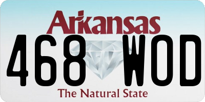 AR license plate 468WOD