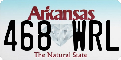 AR license plate 468WRL