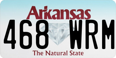 AR license plate 468WRM