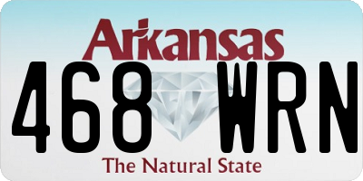 AR license plate 468WRN